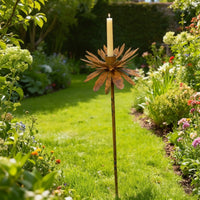 Garden Stake with Candle Cup Decorative Flower Garden Stake Easy to Use Yard Cup Holder for Patio