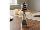 Pepper Mill Pepper Shaker Decorative Design MIC Shaped Seasoning Shaker with Handle Table Accessory for Kitchen Counter
