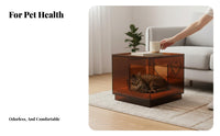 Multi-Functional Open-Cube End Table Waterproof Pet Shelter Multipurpose Nightstand Minimalist Design for Apartment Dwellers, Homeowners, Students, Living Room, Small Spaces, Bedroom, Office