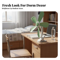 Multi-Angle Adjustable Clip on Fan Low Noise Mini Electric Fan Quiet Operation Personal Cooling Device Energy Saving for Students, Babies, Dorm Room, Bedroom, Bedside, Office