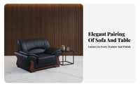 3 Pieces 3-Piece Sofa and Table Set Modern Design sectional Guest Sofa Minimalist design Office Furniture for Businesses, Homeowners, Lobby, Waiting Room