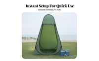 Multi-Purpose Portable Shower Tent Waterproof Camping Shower Tent Spacious Interior Outdoor Changing Room Windproof for Beachgoers, Families, Travelers, Outdoors, Beach, Fishing, Road Trips