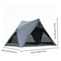 Triangle Beach Tent Lightweight Quick Open Beach Tent SPF 50+ Portable Sun Canopy for Camping