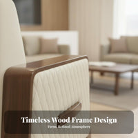 Single-Seater Armchair New Chinese design Upholstered leisure Chair Minimalist Design Indoor Furniture for residents, Meeting Room, Apartment, Bedroom