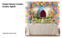 Easter Party Backdrop Festive Atmosphere Easter Search Backdrop Easy to Hang Spring Theme Party Banner for Children, Families, Home, Outdoor