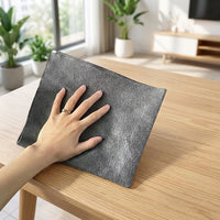 Island Silk Gray Microfibre Cloth, Fish Scale Cleaning Cloth for Glass and Mirrors, 40x50cm Cleaning Cloths, Reusable Wipes
