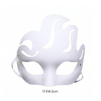 White Paper Pulp Mask Recyclable Material White Paper Mache Mask Comfortable Fit