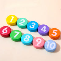 Math Cards with Counters Counting Toy Hands-on for Classroom, Playroom