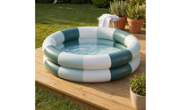 Air Valve Double-Band Pool Low-Height Round Inflatable Pool Wide Basin Water Play Item Soft Padded Bottom
