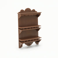 1/6 Dollhouse Wall Cabinet 1/6 Scale Miniature Display Shelf Realistic Furniture for Hobbyists