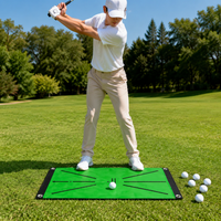 Golf Practice Mat Non-slip Approach Practice 60cm x 30cm High Durability Indoor Outdoor Dual-use Golf Training Aid
