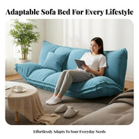 Japanese design Adjustable Floor Chair transformable Design Adjustable Folding Lounger Space-Saving Sofa Bed Multi-Positional for Apartment Dwellers, Young Adults, Balcony, Bedroom, Living Room, Small Spaces