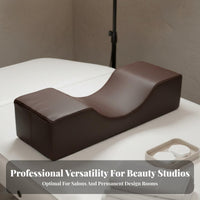 C-Shaped D Cosmetic Pillow Breathable Material Lash Grafting Pillow Skin-Friendly Lash Technician Headrest for Beauticians, Estheticians, Spa