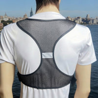 Running Vest Bag Reflective Front Chest Pack Hands Sports Vest with Pocket for Long-Distance Running Training
