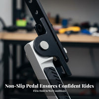 2 Pieces Electric Scooter Passenger Foot Peg Space-Efficient Rear Seat Foot Pedal Foldable Rear Footrest Comfortable Vehicle