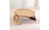 Sofa Armrest Tray Bamboo Couch Arm Tray with Legs Sofa Arm Table Space-Saving Couch Armrest Table Folding for Living Room