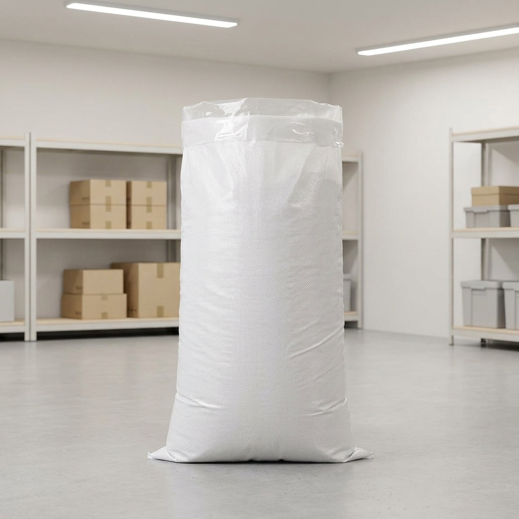 Pale Double-Layer Debris Sacks with Moisture Barrier Bags, 58 gsm Garden Waste Bags for Storage, Reusable Polypropylene Garden Bags for Moving