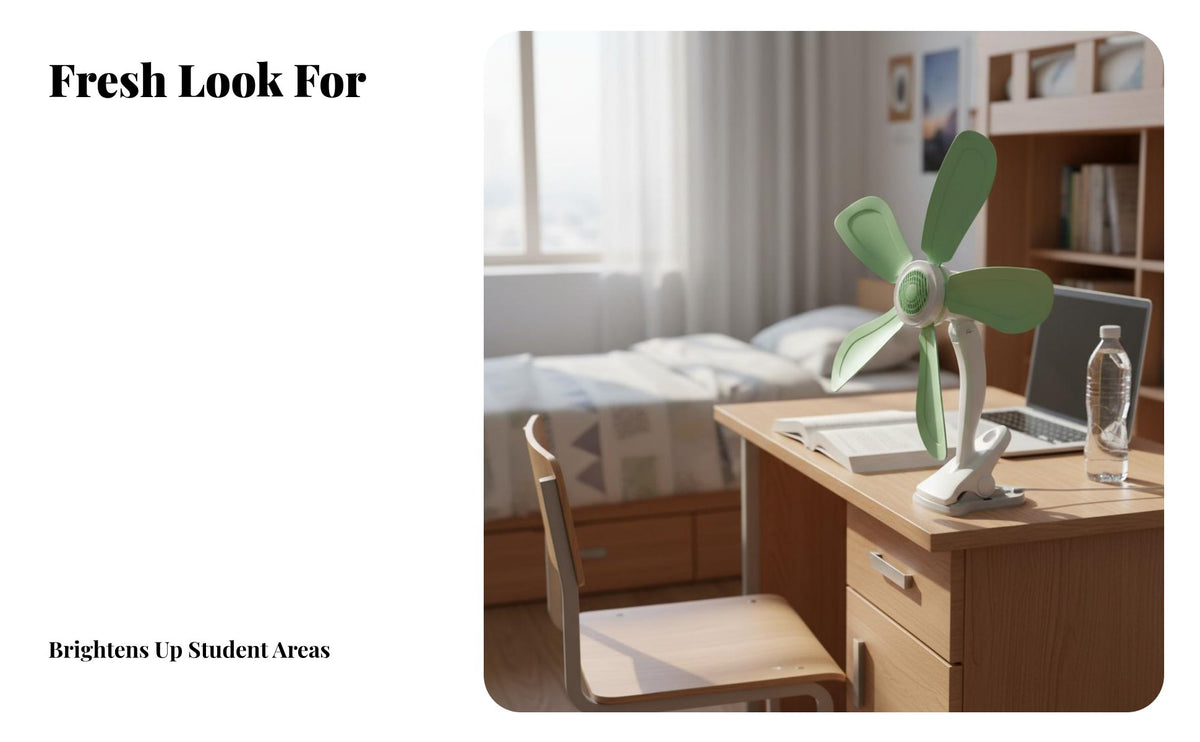 Multi-Angle Adjustable Clip on Fan Low Noise Mini Electric Fan Quiet Operation Personal Cooling Device Energy Saving for Students, Babies, Dorm Room, Bedroom, Bedside, Office