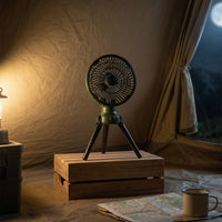 camping Fan with Tripod Operated Tripod Fan Foldable for Campers