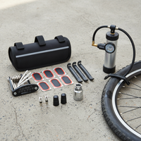 Bunguo Portable Bicycle Repair Tool Kit for Mountain Bikes with Tire Repair and Cycling Bag