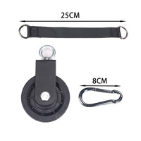 Heavy Duty Gym Pulley System Bracket Low Noise Wall Mounted Pulley Wheel Strength Training Accessory
