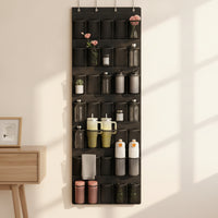 Hanging Pocket Organizer with Hooks Space-Saving Hanging Storage Organizer Heavy-Duty for Closet, Bedroom, Washroom