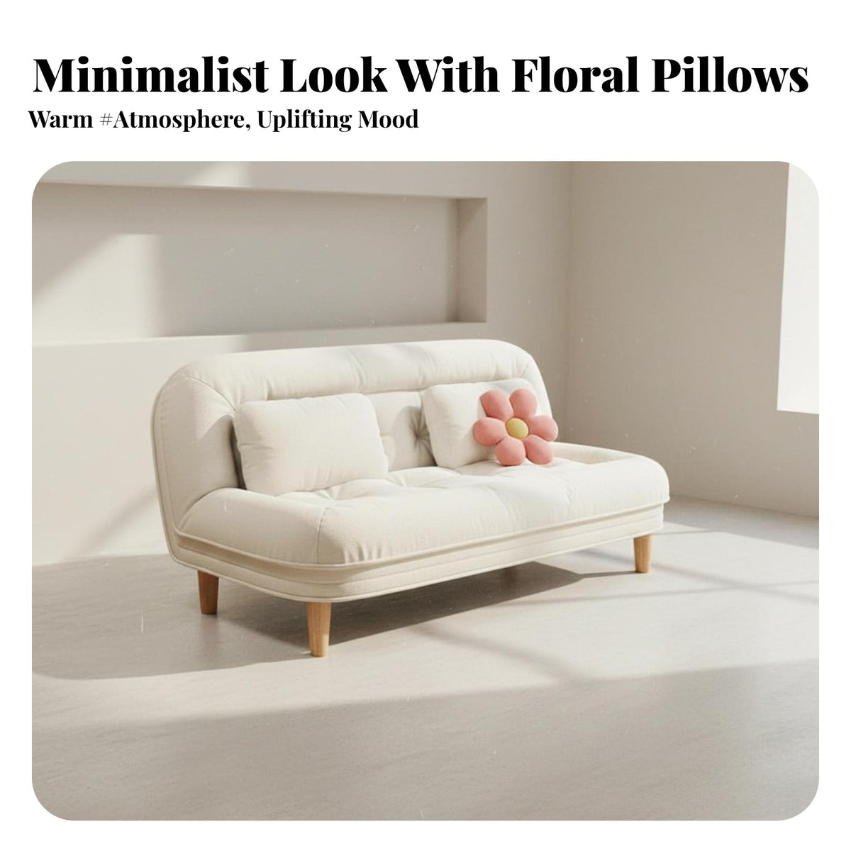 2-in-1 Design Convertible Loveseat Space Saving Foldable Loveseat Adjustable Backrest Sofa Bed Scratch Resistant for Apartment Dwellers, Pet Owners, Young Adults, Living Room, Small Areas, Bedroom, Home Office