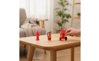 3 Pieces Realistic Miniature Fire Fighting Set Molded Dollhouse Fire Suppression Device Sturdy Dollhouse Accessory Sturdy for Collectors