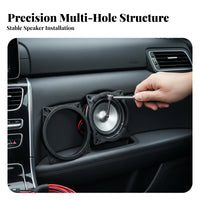2 Pieces Resistant 6.5 Inch Speaker Spacer Solid Construction Plastic Speaker Mounting Adapter Easy to Install Automotive Accessory Long-Lasting for DIY Enthusiasts, DIYers, Audio Modifiers, Vehicle, Truck, Garage