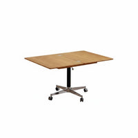 Nordic Design Adjustable C-Shaped Table Mobile with casters C-Shaped Couch Table Foldable surface Household Furniture Space-Saving for Apartment Dwellers, Homeowners, Remote Workers, Living Room, Small Spaces, Bedroom, Home Office
