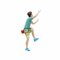 3 Pieces Micro Landscape 1:64 Rock Climber Figure Sand Table Rock Climber Figurine Miniature Scene Scene Mountain Climbing Model Person High Precision