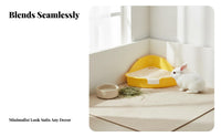 Small Pet Toilet Box Anti-Tip Guinea Pig Corner Toilet Pet Corner Litter Pan Detachable Design Small Pet Potty Removable Grate