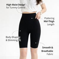 Compression Leggings Plus Size with Cooling Material for Outdoor Sports and Cycling, High Waist Fitness Shark Pants with Butt Lift Design