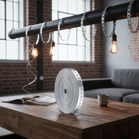 49.21 Ft Rustproof Galvanized Steel Strapping Roll Rust-Resistant Perforated Hanger Strap Indoor and Outdoor Use Galvanized Pipe Hanger Strap Weatherproof for Plumbers, DIY Enthusiasts, Electricians, Plumbing, HVAC