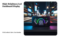 Digital Pace Display Distance Meter Multi-Electrical Potential Compatible Dashboard High Visibility Pedal-Assist Bike Digital Dashboard