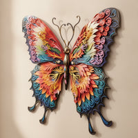 Butterfly Wall Decor Layered Butterfly Wall Art Double-Layer for Patio, Garden
