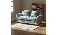 1/12 Scale Dollhouse Sofa Velvet Texture 1:12 Scale Sofa Upholstered Miniature Loveseat for Model Hobbyists, Display Scene