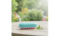 Handheld Scalp Massage Comb with Loop Handle Easy-Grip Silicone Scalp Massager 2 in 1 Compact for Shower
