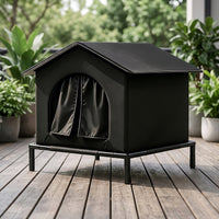 Outdoor Cat Shelter Waterproof Elevated Cat House Windproof Pet Shelter for Backyard