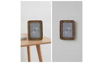 Resin Photo Frame Vintage-Style Resin Picture Frame Decorative for Desk, Shelf
