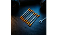 8 Pieces RC Linkage Set with Metal Ends Adjustable Tie Rod Kit Shiny Link Rod for Hobbyists