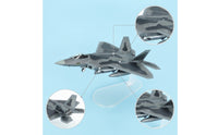 F-22 Falcon Model Stealth Die-Cast Aircraft Replica Long-Lasting for Collectors