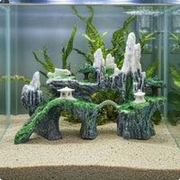 Naturalistic Aquarium Rock Hideout Resin Aquatic Cave Decoration Textured Aquatic Hideout Artisanal