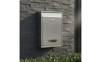Wall Mounted Mailbox Lockable Letter Box Letterbox for Homeowners