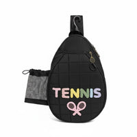 Tennis Racket Bag Large Capacity Tennis Bag Multiple Pockets Convertible Crossbody Backpack for Travel