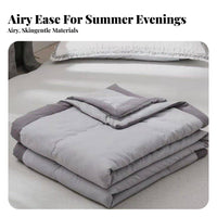 Lightweight Summer Quilt Cooling Quilted Duvet Insert checkerboard Stitching for Adults