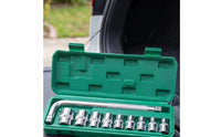 Polished Socket Wrench Set with Storage Case Premium Socket Wrench with Case Long-Lasting Sturdy for Mechanics