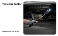 Vehicle Undercarriage Mirror Double Joint Telescopic Inspection Mirror Non-Slip Grip for Technicians