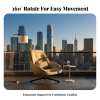 Nordic design Upholstered highspine winged Armchair Light Luxury highspine winged Armchair with Ottoman High rear Lounge Chair Ergonomic Design for Adults, Homeowners, Readers, Living Room, Bedroom, Balcony, perusing alcove