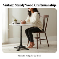 French Design Rattan Seat Spindle Chair Retro Design Dining Seating Designer Feel Household Furniture Sturdy Construction for Homeowners, Cafe Owners, Interior Designers, Restaurant, Kitchen, Living Room, Home Office